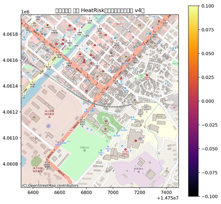 局地的熱中症リスクの高解像度マッピング