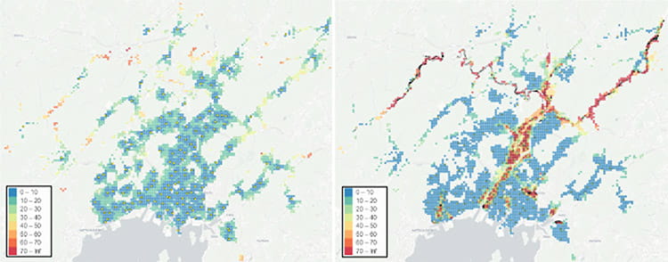 水害リスクを考慮した避難経路に基づく平時と災害時における避難所選択の比較